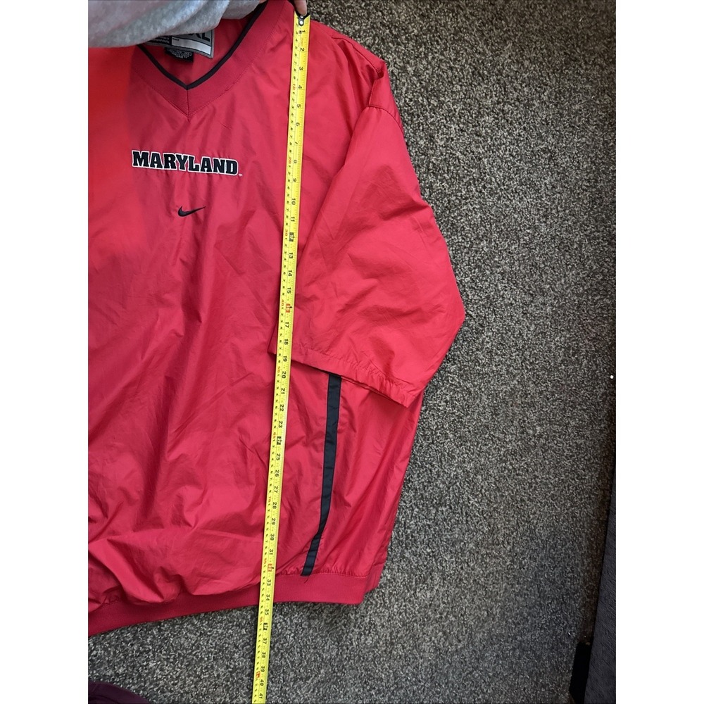 Vintage Y2K Maryland Terrapins 4XL Big & Tall Short Sleeved Windbreaker - Picture 10 of 13